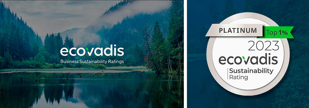 EcoVadis platinum 2023 EcoVadis platinum 2023