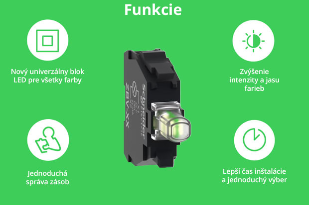 Univerzálny LED blok Harmony Schneider Electric Univerzálny LED blok Harmony